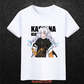 [100% Cotton] เสื้อยืดลําลอง ผ้าฝ้าย 100% แขนสั้น ระบายอากาศ พิมพ์ลายอนิเมะ Honkai Impact 3 สีดํา พลัสไซซ์ XS-3XL ของขวั