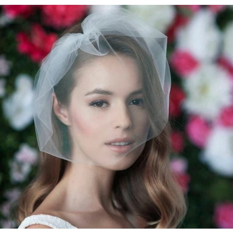 เจ้าสาว birdcage veil birdcage blusher tulle เจ้าสาว birdcage veil tulle veil อุปกรณ์จัดงานแต่งงาน
