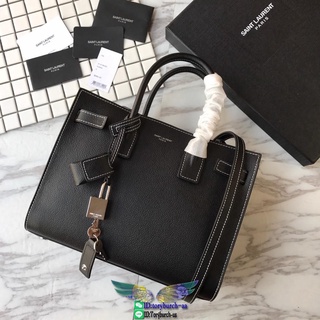 Medium YSL Sac De jour practical notebook laptop bag versatile solid shopping handbag tote bag