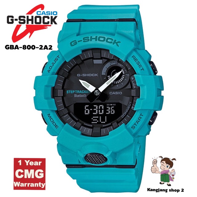 Casio G-Shock GBA-800-2A2DR สายเรซินสีฟ้า ของแท้ 100% ประกันศูนย์ CMG 1 ปี
