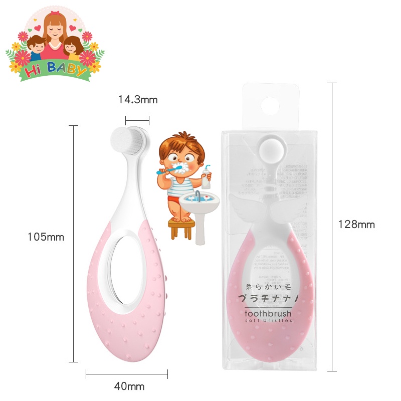 👶COD👩‍⚕️แปรงสีฟันเด็ก สำหรับเด็ก 1-3 ขวบ 📌10,000🌟เส้นใย  ขนนุ่มพิเศษ แปรงเด็กอ่อนนุ่ม