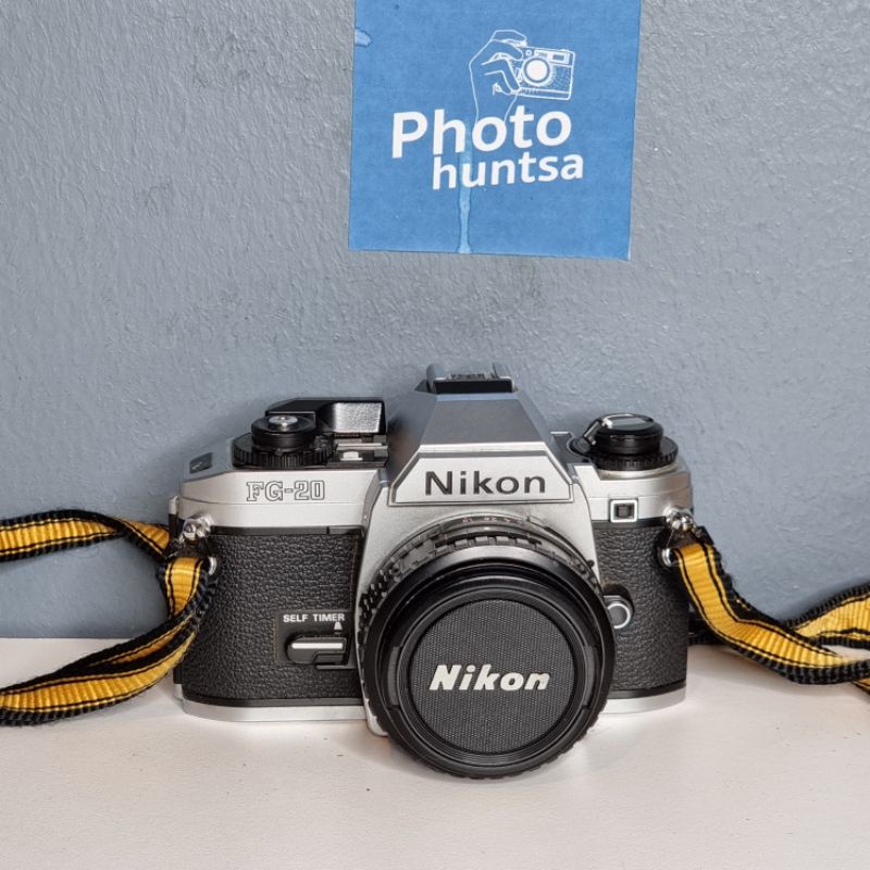 กล้องฟิล์ม nikon fg-20+เลนส์ nikon series e 50mm f1.8 ais