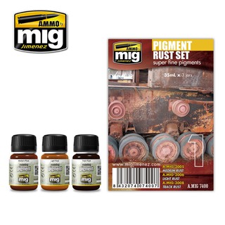 Ammo By MIG - AMIG7400 PIGMENT RUST SET