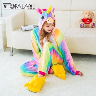 PALACE🔥พร้อมส่ง🔥 ชุดมาสคอต ชุดแฟนซี ยูนิคอร์น รุ้ง 🌈 ชุดก็อตจิ ชุดนอนกันหนาว Onesie