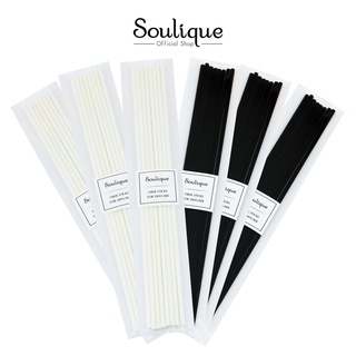 โซลีค ก้านไฟเบอร์กระจายน้ำหอมปรับอากาศ ; มีสีขาวและสีดำ : Soulique Fiber Sticks for Diffuser