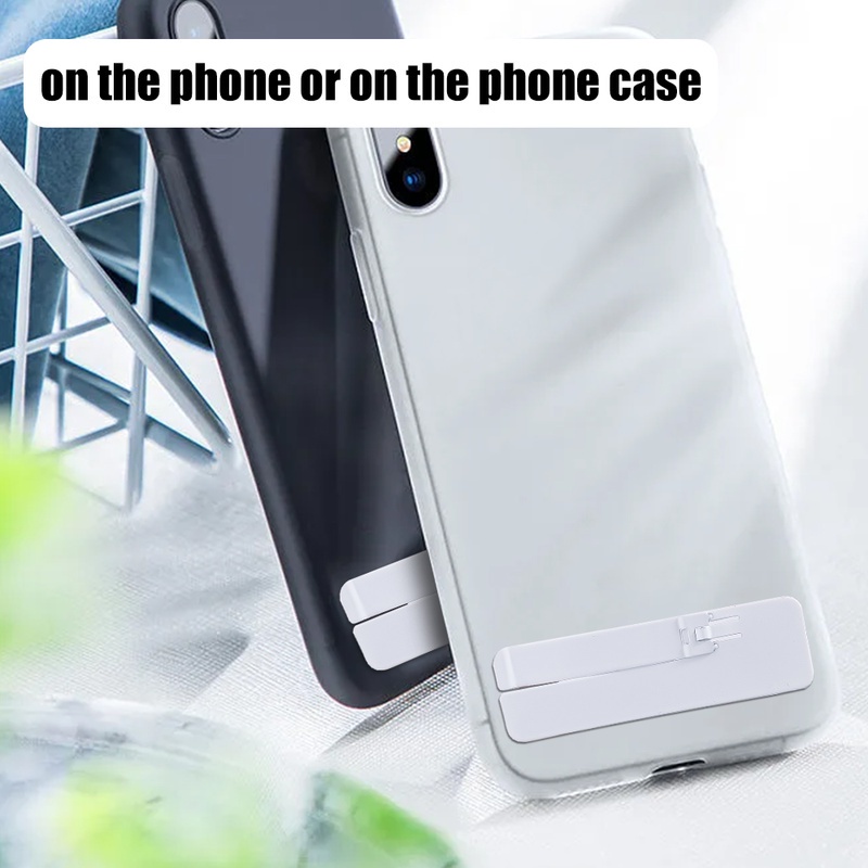 0.6 มม. สากล บางเฉียบ มองไม่เห็น โลหะ พับ ที่วางโทรศัพท์ ด้านหลัง ติดเดสก์ทอป รองรับ ปรับได้ สมาร์ทโฟน โต๊ะ ยึด - รูปที่ 3