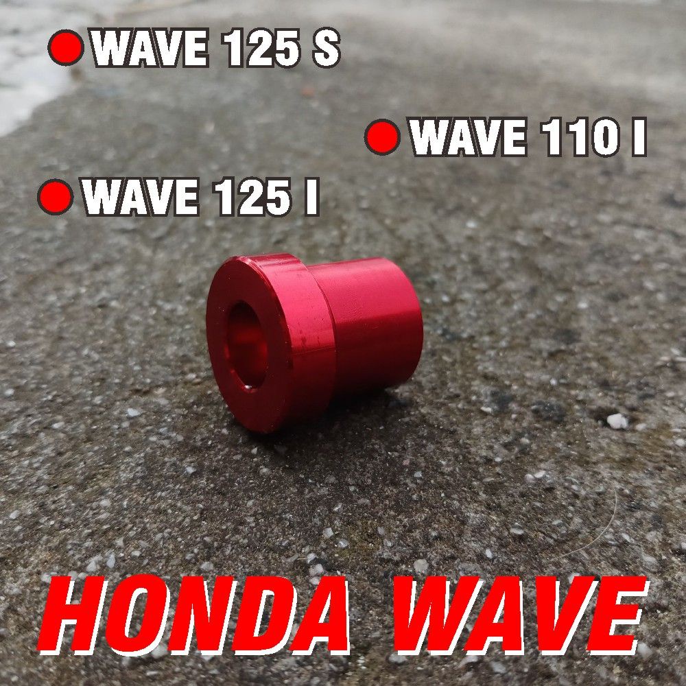 ราคาถูก ชุดบูชล้อหน้า สีแดง สำหรับ Wave110 i Wave125 i Wave125s บูทรองแกนล้อหน้า