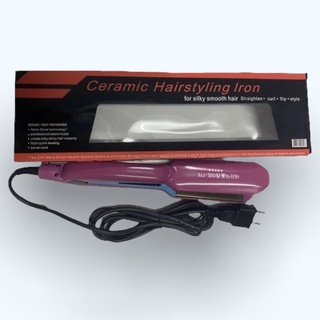 ceramic hairstyling iron เครื่องหนีบผม สีชมพู