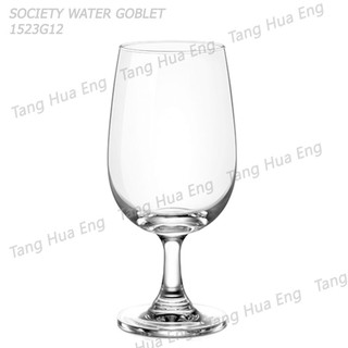 ( 6 ใบ ) Ocean glass แก้ว SOCIETY GOBLET, 345 มล. #1523G12 ยี่ห้อโอเชี่ยน (กล่อง6ใบ)