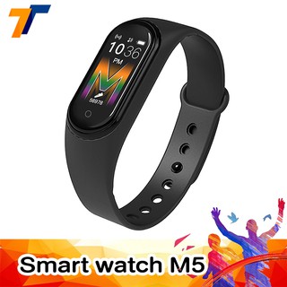 Smart Watch M5 smart  band Band นาฬิกาสมาร์ทวอทช์ นาฬิกาวัดชีพจร ความดัน ระดับออกซิเจนในเลือดนับก้าว นาฬิกาวัดชีพจร