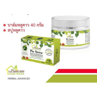 ชุดดูแลผิวกาย เซ็ตจิ๋ว บาล์ม 40 g. + สบู่ 90 g. ส มุนไพร พลูคาว แอ๊ดวานซ์ ลดผื่นคัน บรรเทาอาการคัน สะเก็ดเงิน โรคผิวหนัง