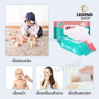 [1 บาท] ทิชชู่​เปียก กระดาษเปียก ทิชชู่เปียกทำความสะอาด ผ้าเปียก เช็ดชู่เปียก Baby Wipes