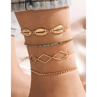 Bora anklet set (4pcs.) เซตข้อเท้า 4 ชิ้น ❤️