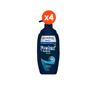 Protex โพรเทคส์ ฟอร์เมน สปอร์ต 600 มล. ขวดปั๊ม รวม 4 ขวด ช่วยให้รู้สึกสะอาดสดชื่น (ครีมอาบน้ำ, สบู่, สบู่อาบน้ำ) Protex shower cream For Men Sport 600ml x 4 pieces