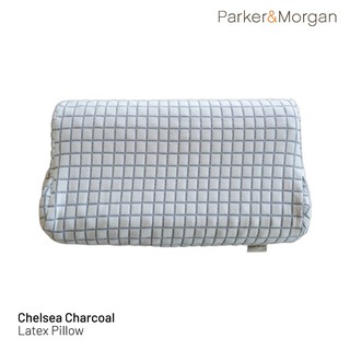 Parker&amp;Morgan หมอนยางพาราออแกนิกรุ่น ชาโคล : Chelsea Charcoal 100% Pure Natural Latex Pillow ผลิตจากยางพาราแท้