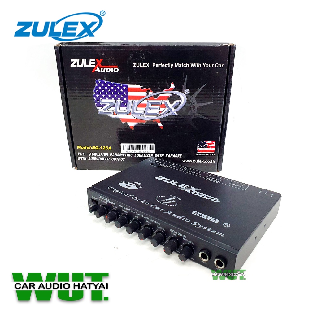 ZULEX ปรีไมค์คาราโอเกะ ปรีแอมป์ รถยนต์ PREAMP ปรีไมค์ ZULEX รุ่น EQ 125A
