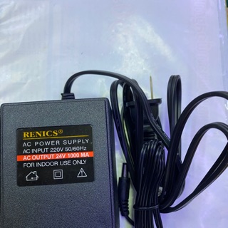 อะแดปเตอร์ RENICS 220V. ออก24V(AC)1000MAแจ๊คขอบ5.5x2.1x2.5