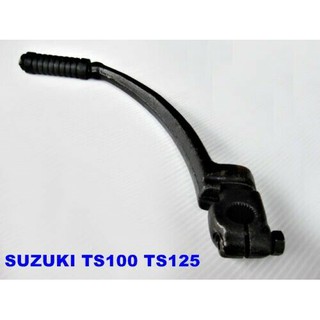 SUZUKI TS100 TS125 TS185 DS100 DS125 KICK STARTER LEVER STEEL "BLACK" // คันสตาร์ท สีดำ