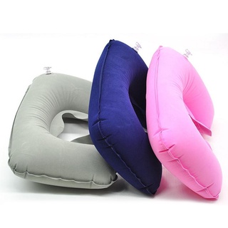 【บลูไดมอนด์】Portable Inflatable U Shape Neck Comfortable Pillow Office Air Cushion Airplane Driving Nap Support Head Res