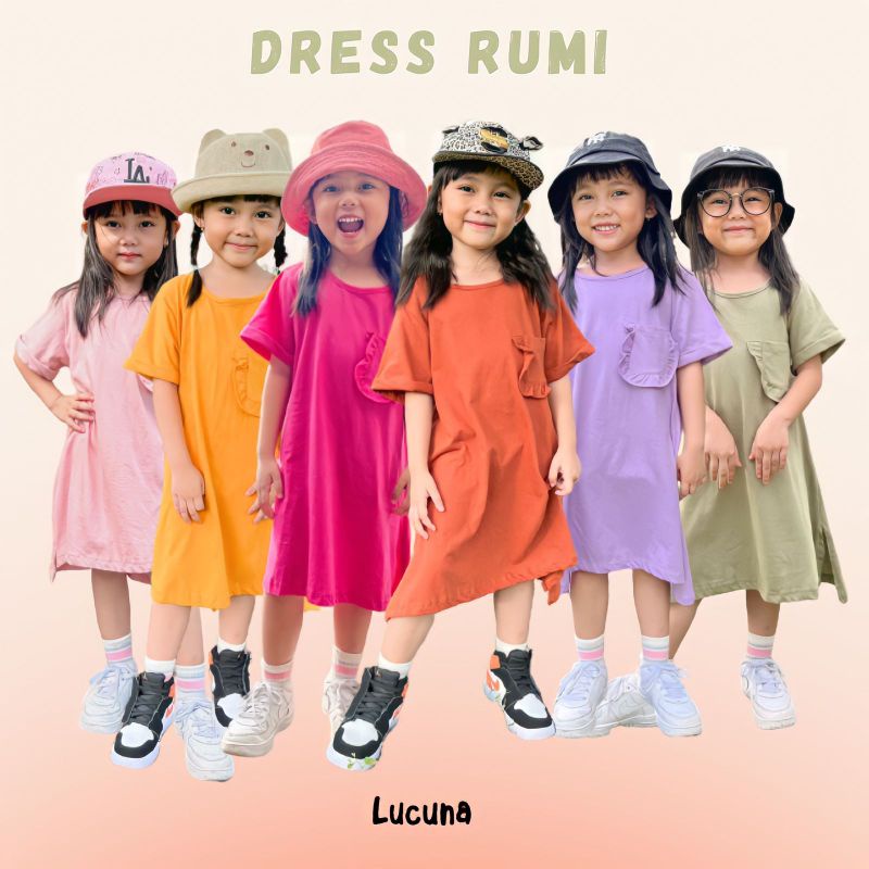 Rumi Dress Rumi Smilee ชุดเด็ก Size 1, 2, 3, 4, 5 ปี