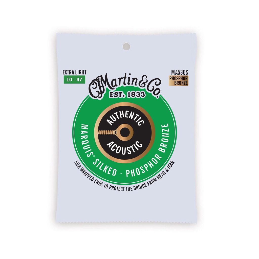 สายกีตาร์โปร่ง Martin Authentic Acoustic Marquis Silked Phosphor Bronze Strings
