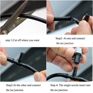 ข้อต่อสายไมโคร ข้อต่อ สายไมโคร สายพ่นหมอก 4.7mm 5.7mm 3ทาง 2ทาง 4ทาง สำหรับต่อหัวพ่นหมอก มินิสปิงเกอร์ 6mm ข้อต่อ วาล์ว