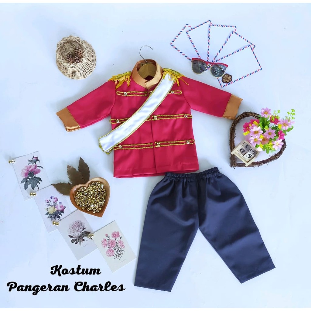 PRINCE CHARLES COSTUME สําหรับเด็ก/ PRINCE COSTUME/ PROPS COSTUME/ BABY PHOTOSHOOT COSTUME/ COSTUME/