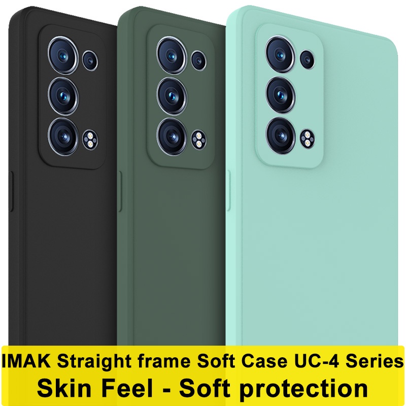 Original Imak Fashion Colorful Casing Oppo Reno 6 Pro Plus 5G Skin feel Soft TPU Case Oppo Reno6 5G Full Protection Silicone Back Cover