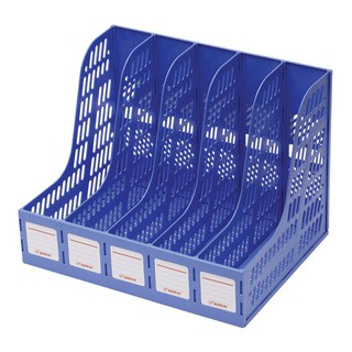 กล่องเอกสารพลาสติก 5 ช่อง สีน้ำเงิน โรบิน 125/Plastic Document Box 5 Compartments Blue Robin 125