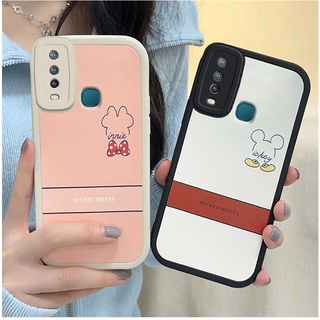 เคส Vivo Y20 เคส Vivo Y20i เคส Vivo Y20S เคส Vivo Y12S เคส Vivo Y12A เคส Vivo Y20SG เคส Vivo Y76 เคส Vivo V11i เคส Vivo V15 เคส Vivo V23E เคสโทรศัพท์ซิลิโคนกันกระแทกแบบหนัง สนูปปี้. มิกกี้เมาส์ KLQ