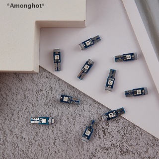 [[Amonghot]] หลอดไฟ T5 Led 12V สําหรับติดรถยนต์ 10 ชิ้น