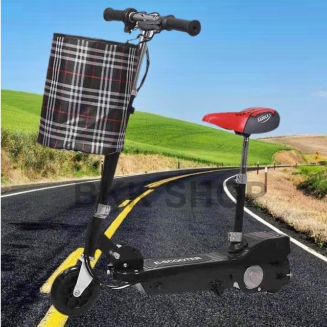 (ใหม่) สกู็ตเตอร์ไฟฟ้า Electric Scooter 24V ไฟหน้า LED E-Scooter ความจุของแบตเตอรี่ 24V20A-24/40A มอ
