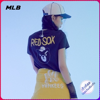 พร้อมส่ง Mlb เสื้อยืดแขนสั้นสีขาวทรงหลวมแฟชั่นฤดูร้อนสําหรับผู้ชายและผู้หญิง Tsc