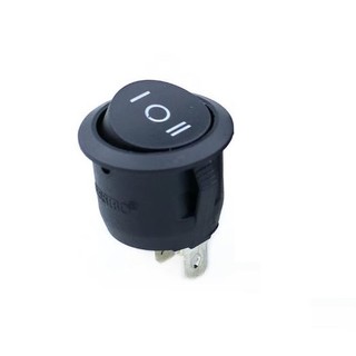 Push Switch สวิตซ์ 3ขา 3ทาง KCD1 6A 250V (กลม)