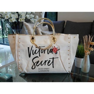 💋 New Arrival!! งาน canvas กำลังมาแรงค้า Victorias Secret Canvas Large Tote Bag🍭