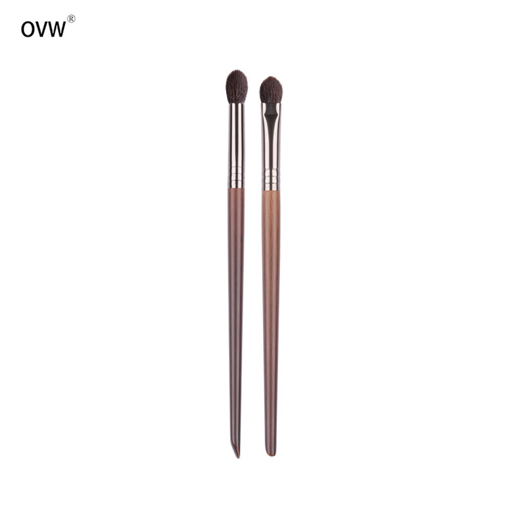 Ovw 2 ชิ้นผมแพะธรรมชาติแปรงแต่งหน้า Eye Shadow Shader แปรงเครื่องปั่น XQ1112 - รูปที่ 7