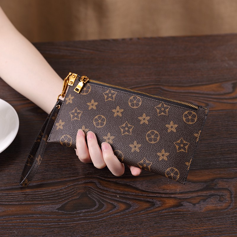  leather wallet 2021european and american ultra thin long wallet women