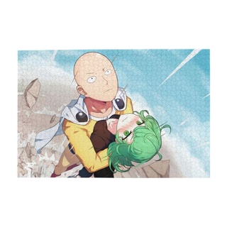 One PUNCH-MAN จิ๊กซอว์ไม้ปริศนา รูปการ์ตูนอนิเมะญี่ปุ่น ขนาดใหญ่ DIY ของเล่นสําหรับเด็ก 1000 ชิ้น