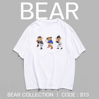 🔥 เสื้อยืด oversize เสื้อโอเวอร์ไซส์ ทรงเกาหลี BEAR 🔥