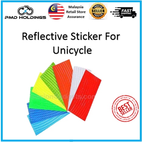 สติ๊กเกอร์สะท้อนแสง Decals สําหรับล้อ / จักรยาน / IPS / Airwheel Unicycle