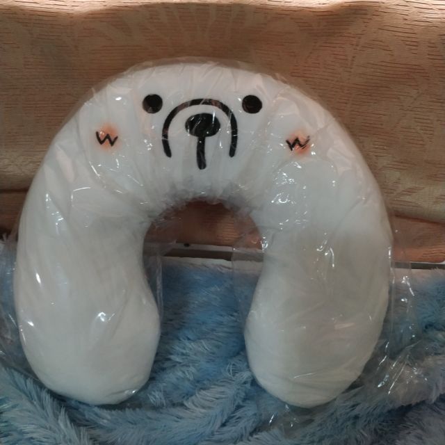 หมอนรองคอ หมีขาว ของใหม่ wongnai