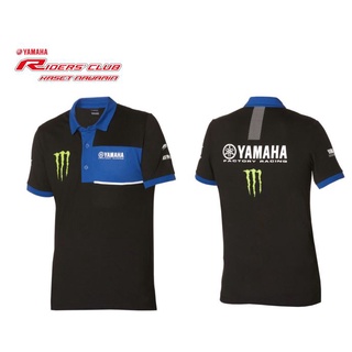 เสื้อโปโล 2022 MONSTERสีดำ/น้ำเงิน