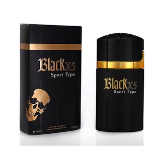 JEAN MISS BLACK X5 SPORT น้ำหอมผู้ชาย 75ml น้ำหอมติดทนนาน กลิ่นหอม โดนใจ