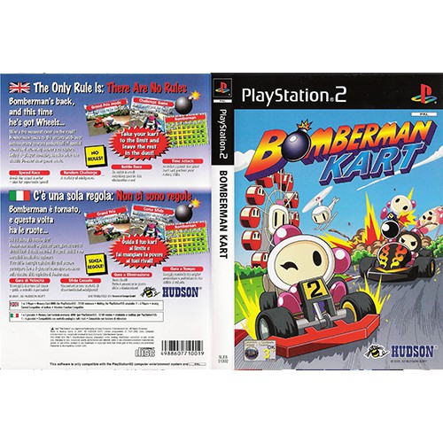 แผ่นเกมส์ PS2 (ส่งไว) เกมแนวขับรถแกล้งกันไล่ยิงกัน  Kart Racing เล่นได้2คน