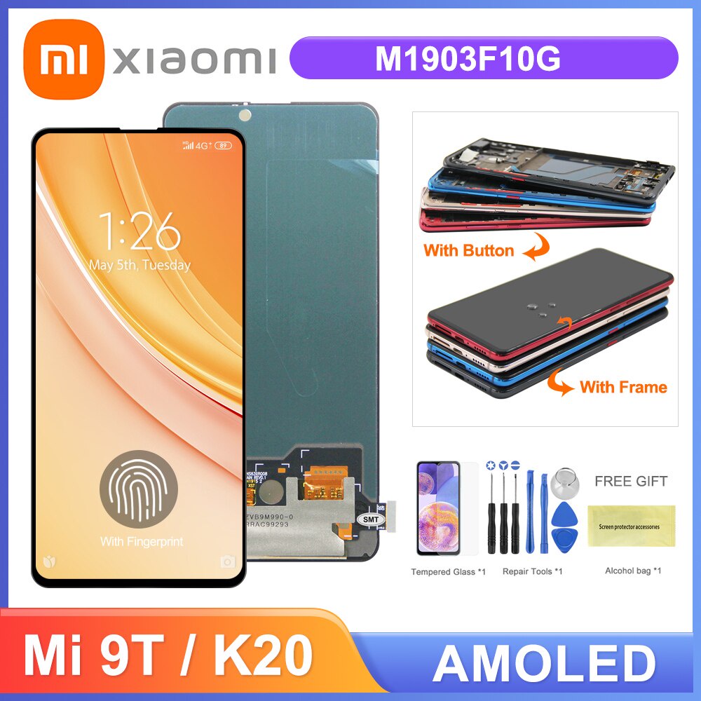อะไหล่หน้าจอสัมผัสดิจิทัล LCD สําหรับ Xiaomi Redmi K20 K20 Pro Mi 9T Mi 9T Pro