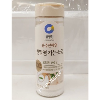 เกลือทะเลธรรมชาติ (เกลือบริโภคไม่เสริมไอโอดีน) ตราชองจองวอน ขนาด 190 กรัม Natural Sea Salt