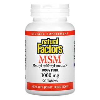 MSM, 1,000 mg, 90 Tablets Natural Factors