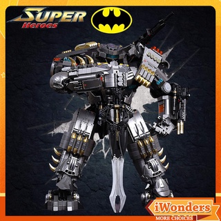 ของเล่นบล็อกตัวต่อ รูปค้างคาว Super Hero League Batman Destroyer Bat Mecha Fenrir เหมาะกับของขวัญ สําหรับเด็ก