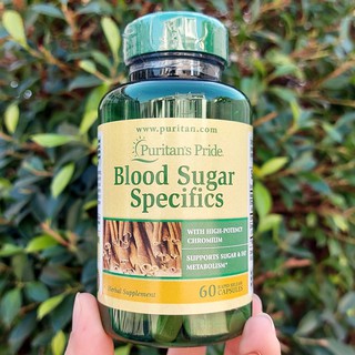 สารสกัด โครเมียม และ อบเชย Blood Sugar Specifics 60 Capsules (Puritans Pride®)