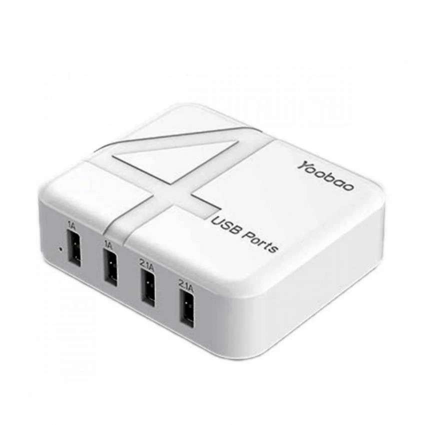 Yoobao 4xUSB ปลั๊กไฟUSB YB-701  Rapid Universal Charger (White)